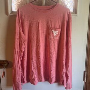 Pink Long Sleeve Shirt with Pocket